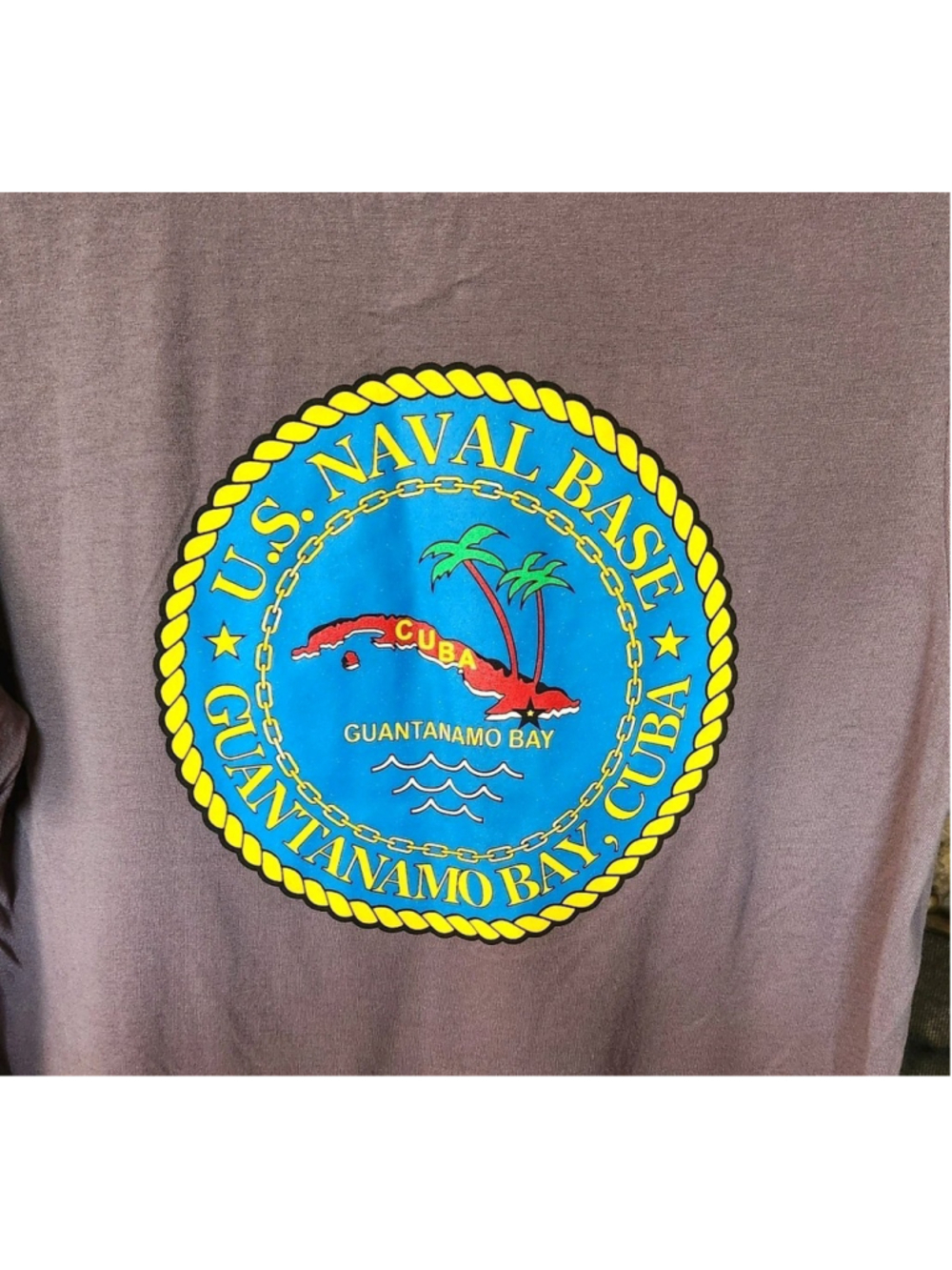 GTMO GITMO Guantanamo Bay T Shirt Unisex Medium Short Sleeves Back Graphic NWOT